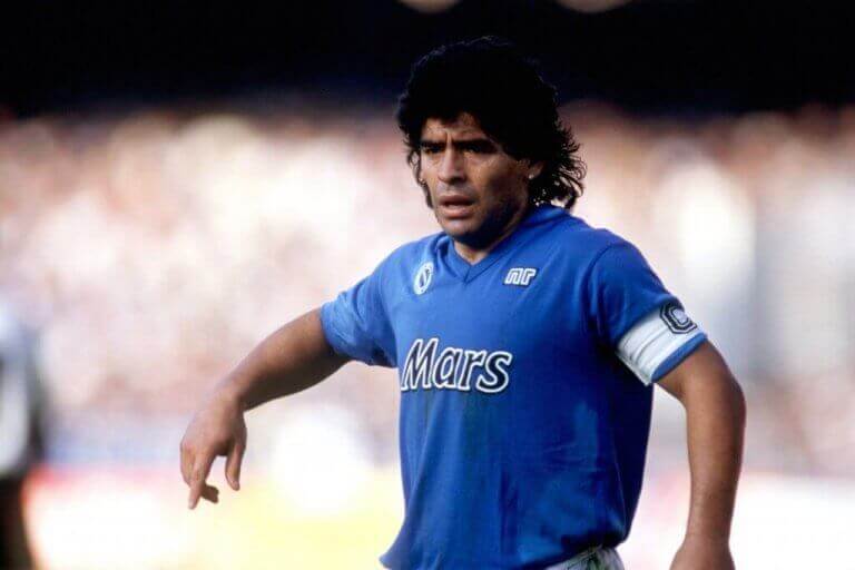 Diego Maradona på banen