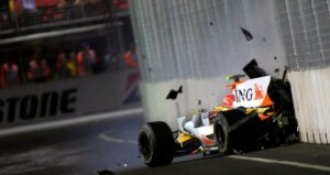 De mest surrealistiske ulykker i Formel 1