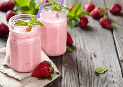 smoothies med jordbær