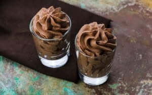 Kaffemousse er en af de lækre desserter til diabetikere