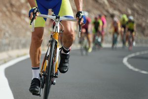 Cycliste en compétition
