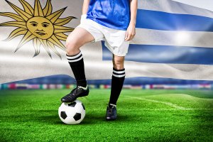 Drapeau de l'Uruguay, pays de football.