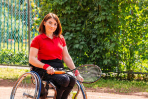 Le sport pour une femme handicapée