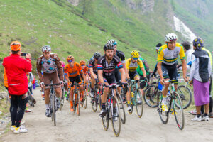 Cyclistes lors du Tour d'Italie.