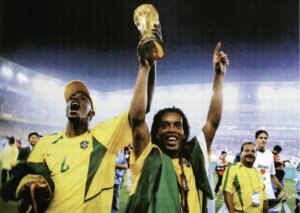 Le Brésil, champion du monde en 2002.