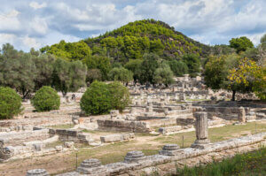 Les ruines archéologiques d'Olympie.