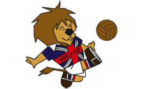 World Cup Willie, la mascotte du mondial d'Angleterre.
