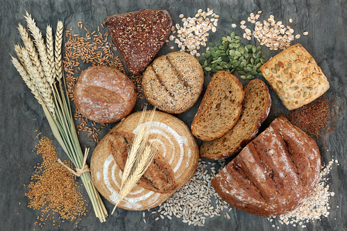 Pane integrale e diversi cereali