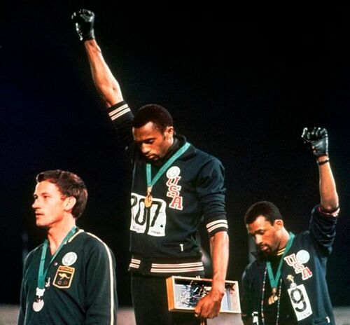 Il saluto del "black power" alle Olimpiadi del '68