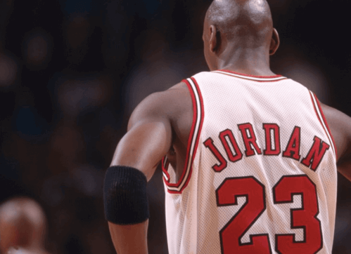 Michael Jordan durante una partita