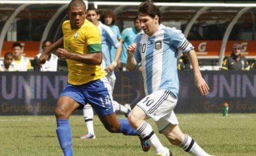 Gol di Messi per il Brasile.