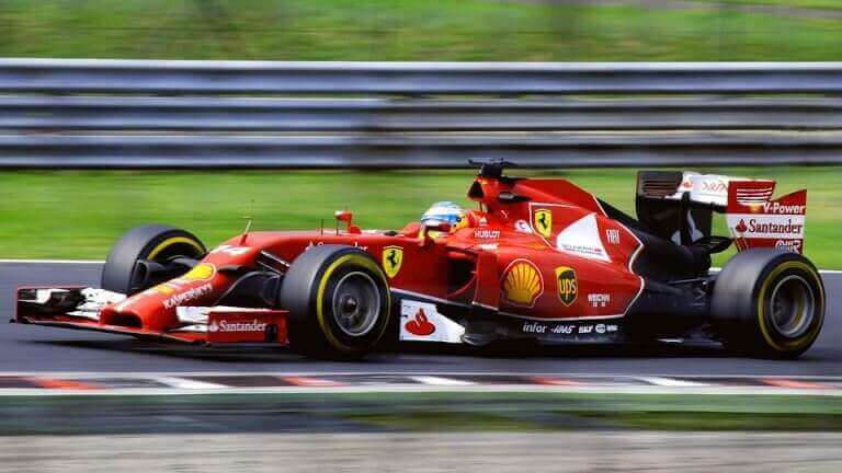 F1に出場するフェラーリ
