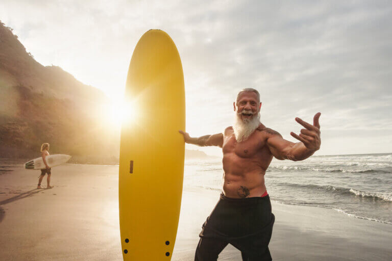 5 helsemessige fordeler ved surfing