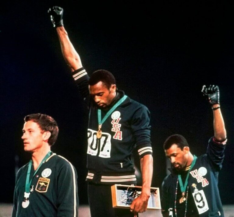 De black power salute van de 1968 Olympische Spelen