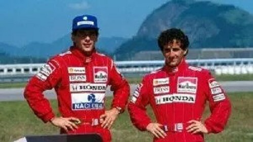 İki F1 sürücüsü.