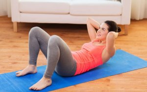 Woman doing situps