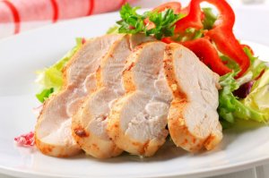 Chicken and salad