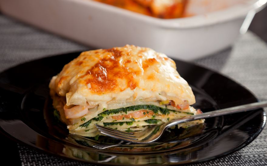 salmon and spinach lasagna