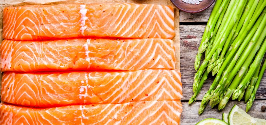salmon asparagus