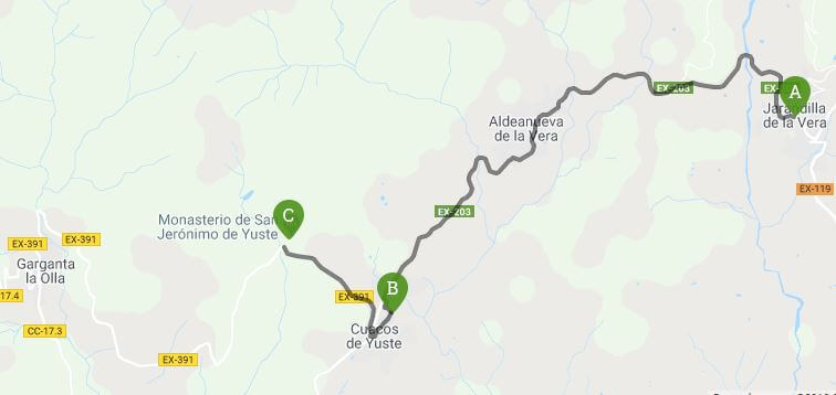 carlos v route