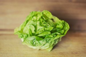 Lettuce leaves.