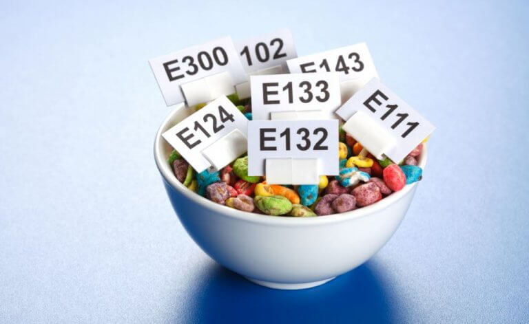 slikskål med e-numre