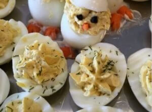 Stuffed eggs.