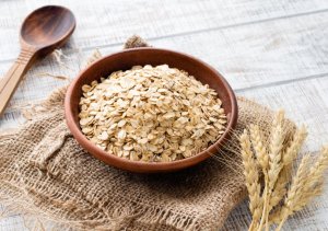 Bowl of oats.