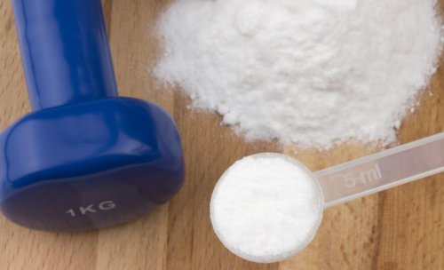 dumbbell and l-carnitine powder