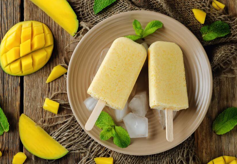 mango-pops-homemade-ice-cream-on-a-plate