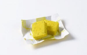 Two bouillon cubes.