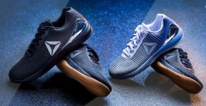 Two pair of Reebok shoes for CrossFit.