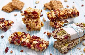 Home-made protein bars.