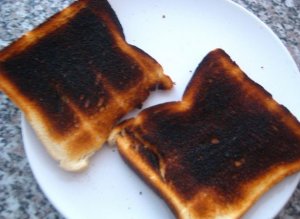 Burnt toast.