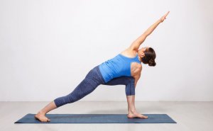 Woman doing yoga pose