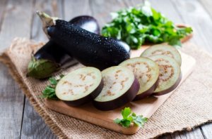 Eggplant slices