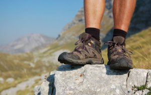 A person with good trekking boots