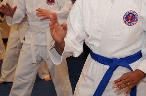 Boys practicing Hapkido.