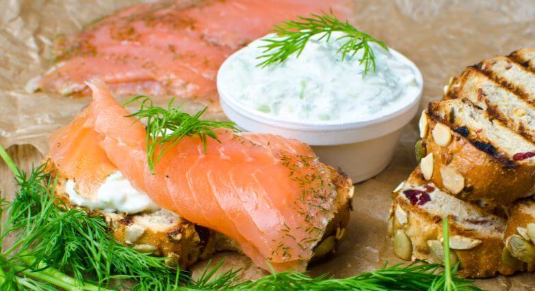 Salmon with Greek yogurt