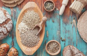 Different types of foods with gluten