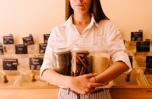 Woman enjoying the benefits of cinnamon and other spices