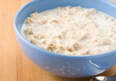 Porridge in milk