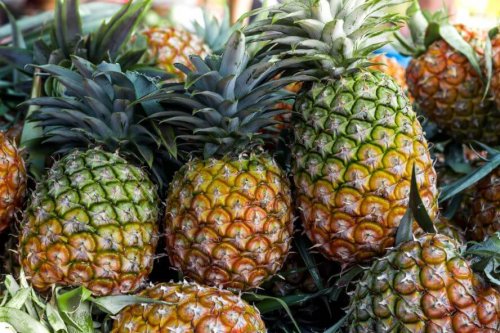 Fresh pineapples contain bromelain