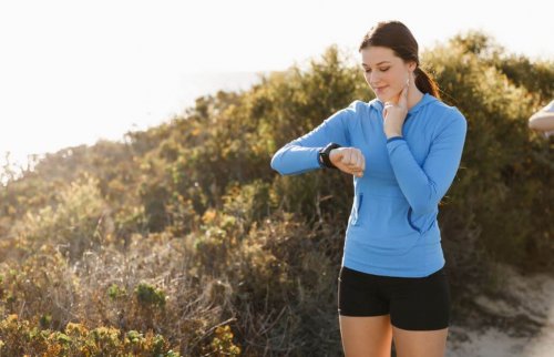 Measuring heart rate after running for health