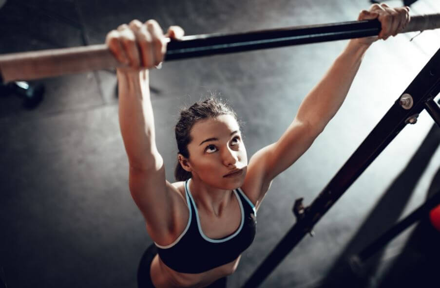 pull-ups are one of the arms exercises for women