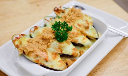 Mussels with white sauce au gratin recipes high in omega-3