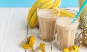 Banana protein shakes.