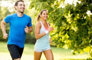 Psychological benefits of running in couple.