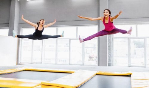 The lymphatic system activates when we're jumping and falling repeatedly.