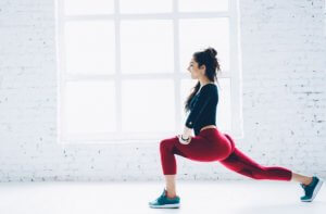 Woman doing lunges